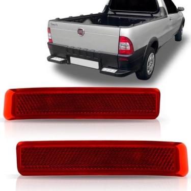Imagem de Refletor Parachoque Traseiro Fiat Strada 2004 2005 2006 2007 - SP ACES