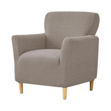 Imagem de Capa Elástica De Sofá Club Em Jacquard De Spandex Para Poltrona Indivi