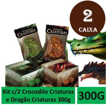 Imagem de Kit c/2 Crocodilo Criaturas e Dragão Criaturas 300g - OVONHO