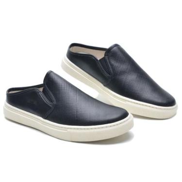 Imagem de Mocassim estilo mule babuche GTS - Masculino, Preto, 42