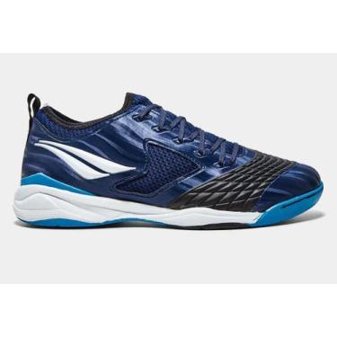 Imagem de Chuteira Penalty Futsal Max 1000 Locker Ecoknit, 34, Marinho, Branco