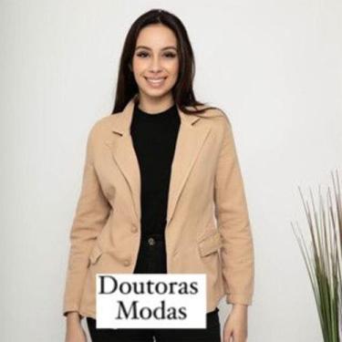 Imagem de Blazer Jeans Tingido 6296 - Domi Modas, Bege, P