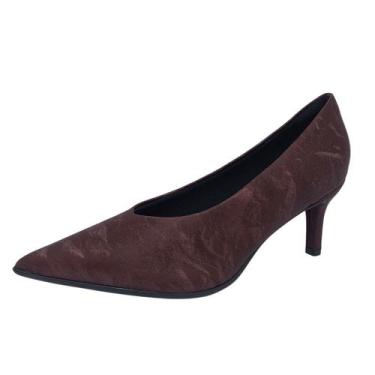 Imagem de Sapato Feminino Scarpin Facil Calce Confortavel Piccadilly, Burgundy, 