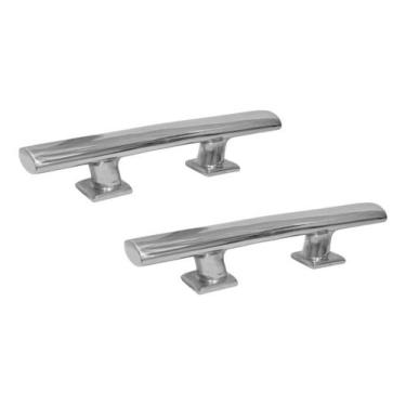 Imagem de Cunho Amarra Cabo Escandinavo Aço Inox 12 30 Cm Barco Kit 2 - Noster N