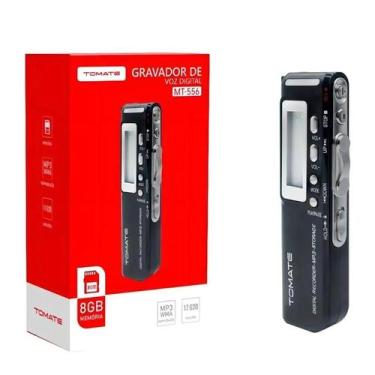 Imagem de Mini Gravador Digital 8GB para Gravar e Revisar Conteúdo - Tomate