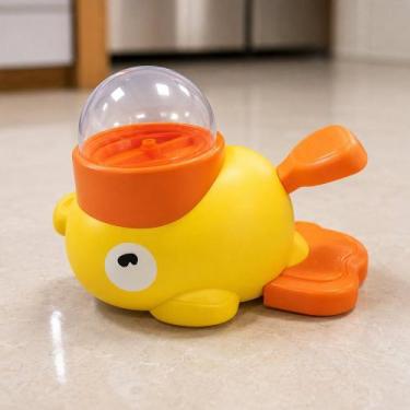 Imagem de Petisqueira Alimentador De Pets Interativa Pato - Amarela - BUPPY PET