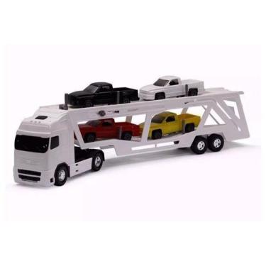 Imagem de Caminhão Roda Livre - Voyager Cegonheira - Branco - Roma Brinquedos