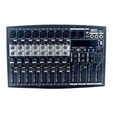 Imagem de Mesa de Som Mixer BOXX BX8 8 Canais para Lives e Gravações Interface P