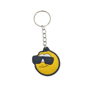Imagem de Chaveiros de Borracha Geek Emojis, Emoji Óculos