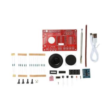 Imagem de Kit De Soldagem DIY Para Rádio FM 87-108MHz RDA5807 Para Ensino Escola