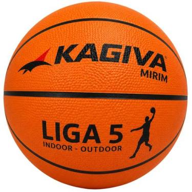 Imagem de Bola de Basquete Kagiva Mirim Liga 5 Indoor e Outdoor, Laranja