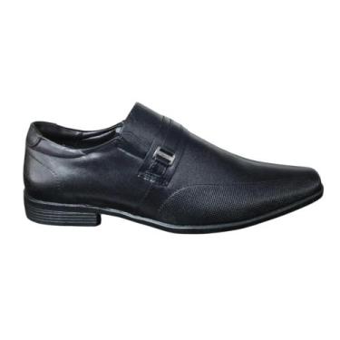 Imagem de Sapato Masculino Social FERRACINI de Couro e calçar 4082, Preto, 43
