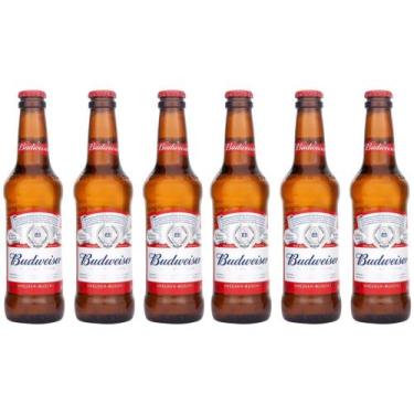 Imagem de Cerveja Budweiser Lager 6 Unidades - 330ml