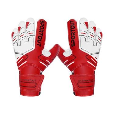 Imagem de Luvas De Goleiro Para Jovens E Adultos Com Forte Aderência, Látex De 4