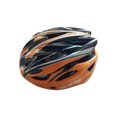 Imagem de Capacete MTB In Mold G Com Led Preto e Laranja Brilhante - GTS, Laranj