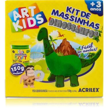 Imagem de Massa para Modelar Criativa ART KIDS Dinossauro 2 Azul