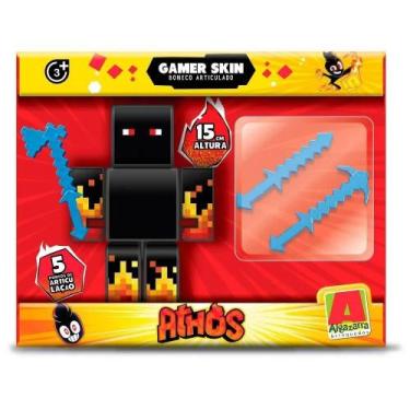 Imagem de Boneco 15 cm c/ 3 aces athos - algazarra