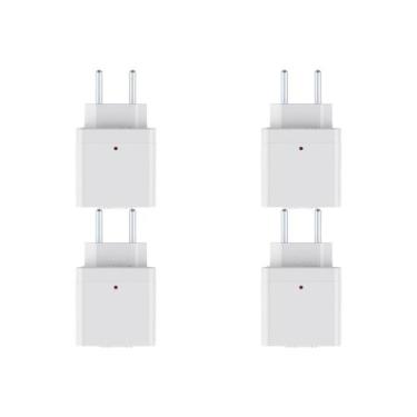 Imagem de Kit C/4 - Plug Protetor De Tensao Qualitronix 2 Polos 10A.
