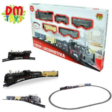 Imagem de Pista Trem Locomotiva Com Luz E Som DMT5750 - DM Toys