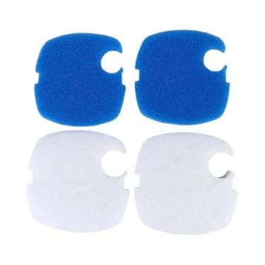 Imagem de Esponja Filtrante Azul E Branca Para Aquário - Substituição Para SUNSU