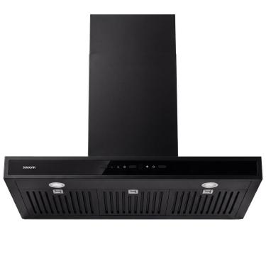 Imagem de Coifa de Parede Suggar Safira TP1491PT 90CM Alumínio Painel Touch Controle por Gestos LED Preto 110V
