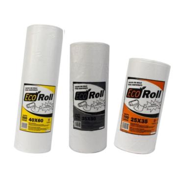 Imagem de Kit 17Kg Bobina Saco Picotada Misto 25x35 35x50 40x60 6 Bob