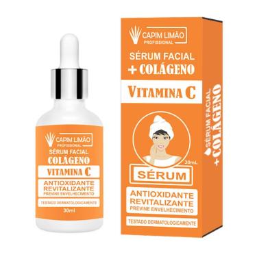 Imagem de Sérum Facial Capim Limão Colágeno + Vitamina C Antioxidante 30ml