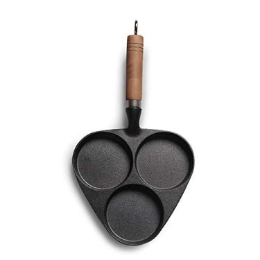 Imagem de Fôrmas de omelete frigideira de ovo com 3 xícaras, panela de ovo de ferro fundido