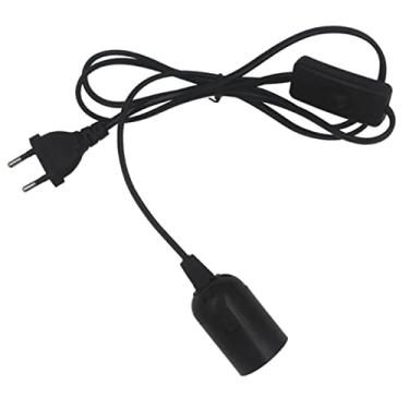 Imagem de Genérico Rabicho Preto 1,5m Interruptor Meio Fio E Soquete Liso E27 Bivolt