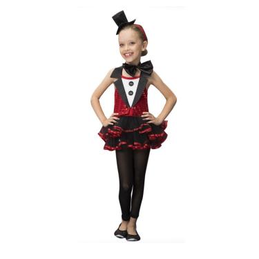 Imagem de Fantasia Mágica Red Infantil Menina Vestido Festa Carnaval