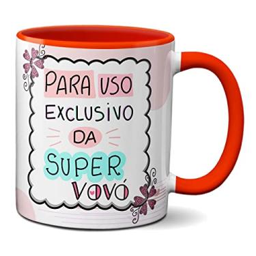 Imagem de Caneca Para Uso Exclusivo Da Super Vovó Feliz Dia Dos Avós (Vermelha)