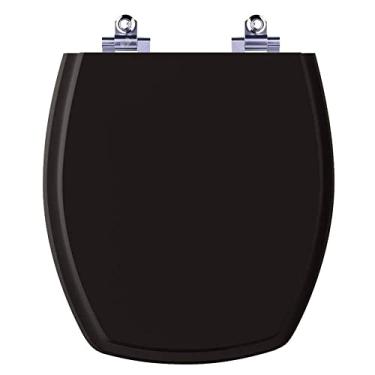 Imagem de Tampa De Vaso Com Amortecedor Thema Preto Para Bacia Incepa