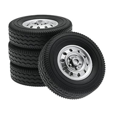 Imagem de Colaxi 4 Pieces Tire Set 12 Mini 1/16 Pickup Truck Replacement Spare Parts