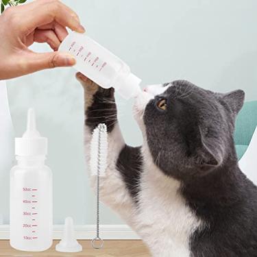 Imagem de Garrafas de alimentação de animais, Garrafa de alimentação de leite de gato filhote filhote gatinho recém-nascido animal de amamentação conjunto de cuidados para animais de estimação
