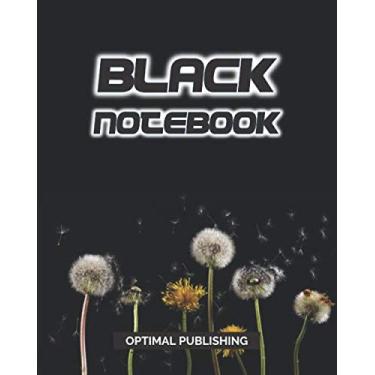 Imagem de Black Notebook: Black Graph Paper For White, Fluorescent, Glitter and Metallic Gel Pens - 8" x 10" Journal