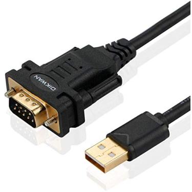 Imagem de OIKWAN USB para RS232, adaptador serial USB com chipset FTDI, cabo serial USB 2.0 para macho DB9 para Windows 11,10, 8, 7, Vista, XP, 2000, Linux e Mac OS (1,8 m)..