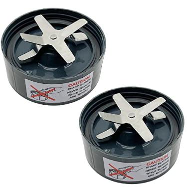 Imagem de Peças de reposição de lâmina cruzada para liquidificador NutriBullet 600w Pro 900w Série NBR-0601 NBR-0601WM NBR-0801 NBR-1201 NB-101 NB-101B NB-101S NB9-0901 NB9-1301 NB9-1301S NS B-201, Pacote com 2