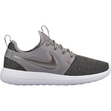 Imagem de Tênis feminino Nike Roshe de malha com duas braguilhas MTLC estanho preto branco tamanho 10, Aster Pink/(Matte Silver), XX-Large