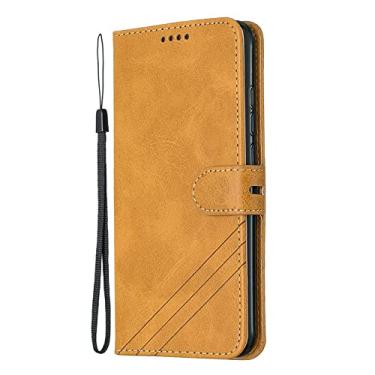 Imagem de Para Xiaomi Mi A2 Capa de Couro Flip Case Para Mi A2 A1 A3 Lite Capa de Telefone Capa de Carteira Magnética, Amarela, para Xiaomi Mi A2
