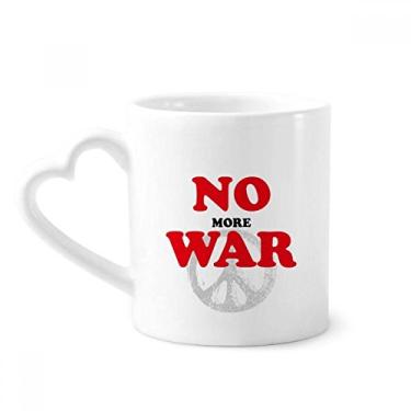 Imagem de Caneca No More War World Love Peace World Coffee Ceramic Drinkware Copo de coração de vidro