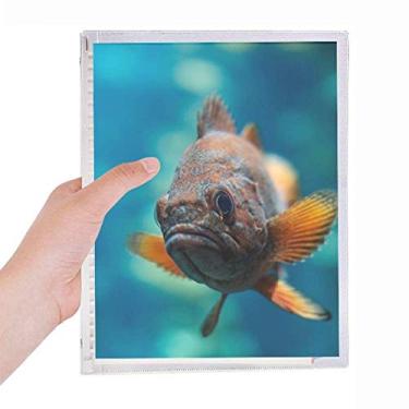 Imagem de Caderno de organização marinha de peixes tropicais pequenos, diário de folhas soltas, recarregável, papelaria