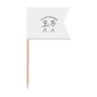 Imagem de Back Line Body Art Deco Presente Moda Palito Bandeiras Marcação para Bolo Festa Prato de Queijo