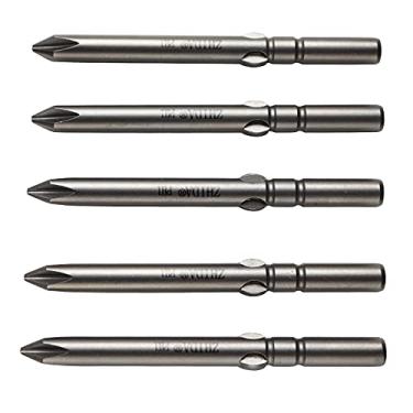 Imagem de ZHIDA Pontas de chave de fenda elétrica de haste redonda de 5 mm Phillips P1 5 mm Haste de asa 5 peças