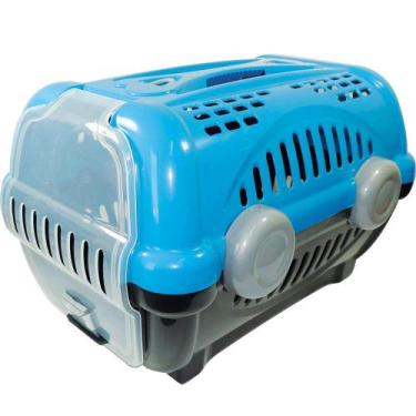 Imagem de Caixa De Transporte Luxo Furacão Pet Azul - Tamanho 2
