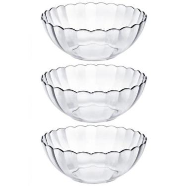 Imagem de Conjunto De Tigelas Redondas Marinex Bella 3 Peças Bowls De Vidro 1 Li