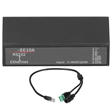 Imagem de Garosa Mini Serial Device Server 5‑36V RS232 para Ethernet Comunicação Módulo de interface de transmissão de rede Modbus DTU SMS Interface RJ45 de 1 porta, módulo