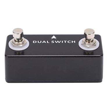 Imagem de Guitar Foot Switch Pedal,Dual Footswitch Momentary Lock Controller,Guitar Instrument Parts Accessories