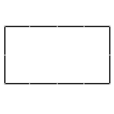 Imagem de LUGU 150 polegadas Tela do projetor Widescreen 16: 9 Tela de projeção portátil -Vinco Dobrável para ambientes externos Projetor de tela externa Filmes para escritório doméstico