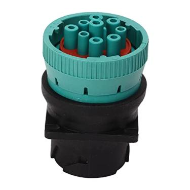 Imagem de Adaptador de cabo de scanner de diagnóstico de caminhão de 9 pinos,adaptador J1939 II ABS Adaptador de porta de diagnóstico de caminhão de 9 pinos para substituição do conector de diagnóstico do adap,