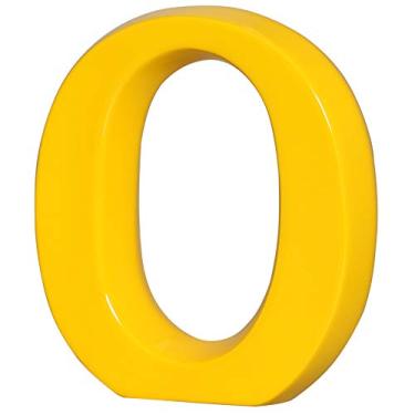 Imagem de Letra O Grande Ceramicas Pegorin Amarelo